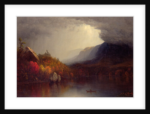 Study of a Coming Storm on Lake George, 1863 by Sanford Robinson Gifford