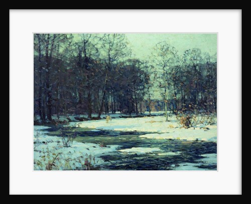 Winter River Landscape by John Fabian Carlson