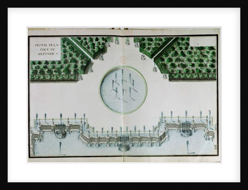 Ms 1307/50 Design for the Piece de Neptune at Versailles by Andre Le Notre