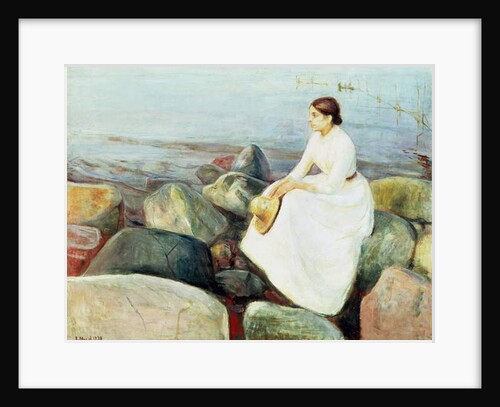 Inger on the Beach, or Evening by Edvard Munch