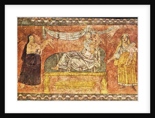 Elijah revives the widow's child by Jewish School