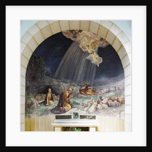 Angel of the Lord visits the Shepherds, Sanctuary of the Shepherd's Chapel, Bethlehem by Umberto Noni