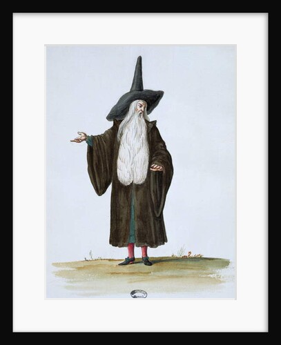 A Magician, theatrical costume design for the celebrations and parties of Louis XIV by Jean I (1640-1711) Berain