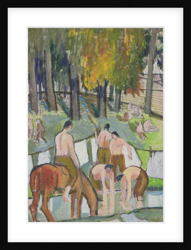 Soldiers at a Stream, 1920 by Dora Carrington