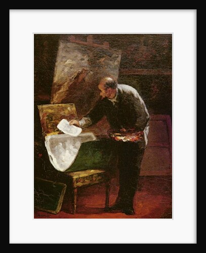 The Artist in his Studio by Honore Daumier
