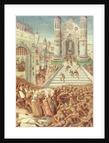 Nouv Acqu Fr 24920 fol.12 The Abduction of Helen by Jean Colombe