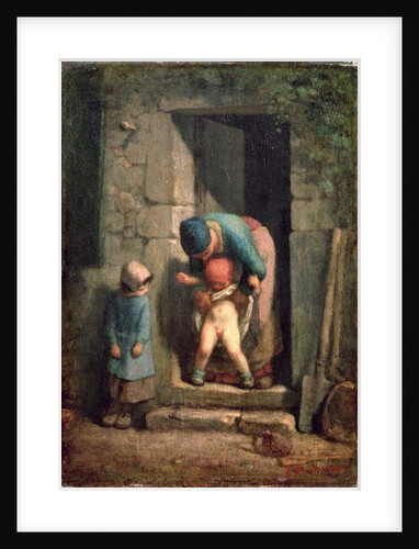 Maternal Care, 1855-57 by Jean-Francois Millet
