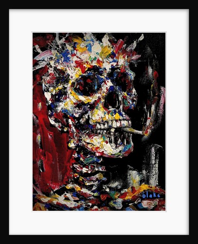 Skull With Spliff, c.2021-22 by Blake Munch