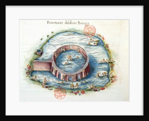 The Baths of Bourbon-Lancy by French School