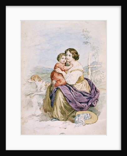 Woman and Child by French School