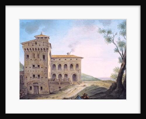 Italian palace by French School