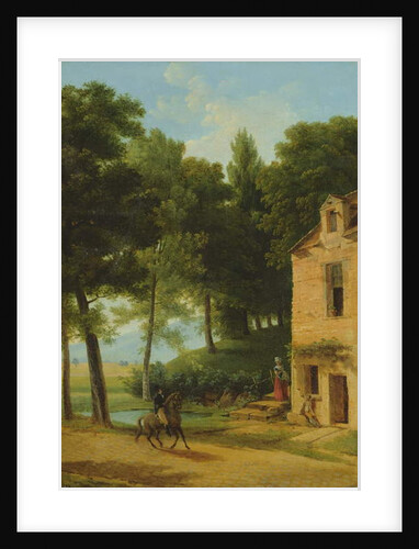 Italian Landscape with a Cavalier by Jean Victor Bertin