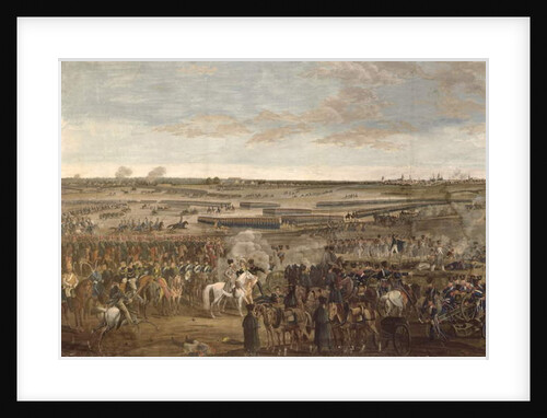 The Battle of Leipzig by French School