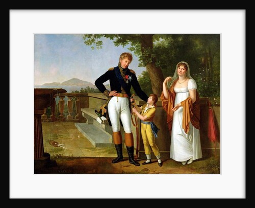 General Rossetti Commandant of Naples and his Family, c.1813 by Guillaume Descamps