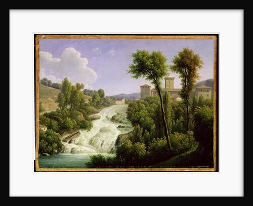 View from the Ile de Sora above the Waterfalls of the Chateau, c.1822 by Alexandre Hyacinthe Dunouy