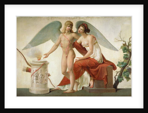 Cupid Inviting Venus to a Sacrifice by Louis Lafitte