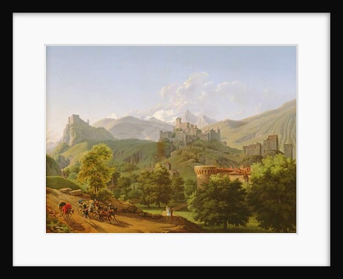 View of the town of Sion in Valais, 1810 by Lancelot Theodore Turpin de Crisse