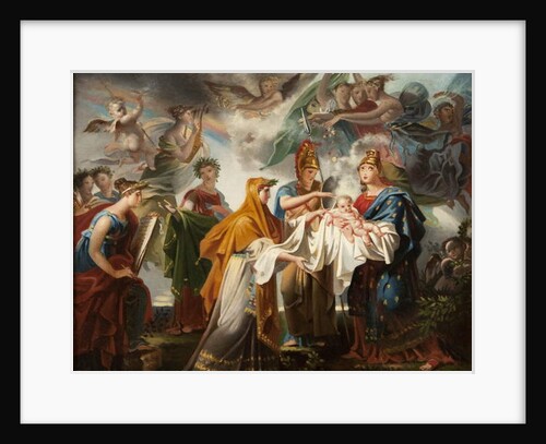 Allegory of the Birth of the King of Rome, renamed after 1814 Allegory of the Birth of Louis XIV by Charles Meynier