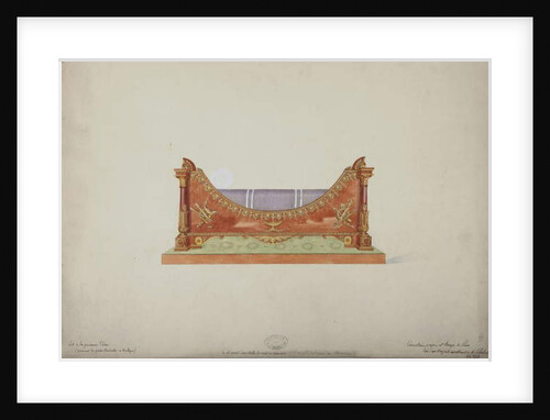 Princess Elisa's Bed from the Baciocchi Palace in Bologna, c.1900-20 by French School