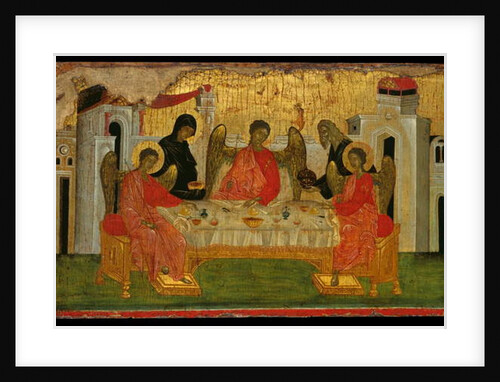 The Hospitality of Abraham, a Symbolic Representation of the Holy Trinity by Turkish School