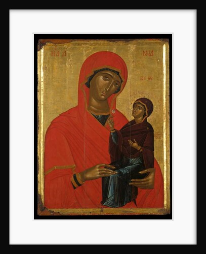 Icon of St Anne and the Virgin by Greek School