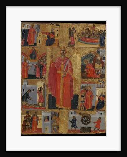 Icon of St Catherine with Scenes of Her Life by Emmanuel Tzanes