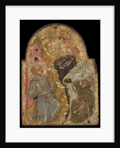 Icon of St Francis Receiving the Stigmata by Greek School