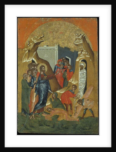 Resurrection of Lazarus by Greek School