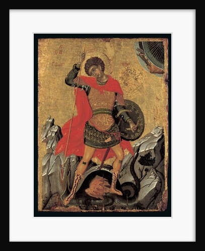 Icon of St George Slaying the Dragon by Greek School