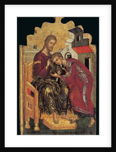 St John the Theologian Accepts the Benediction of Christ by Andreas Rico