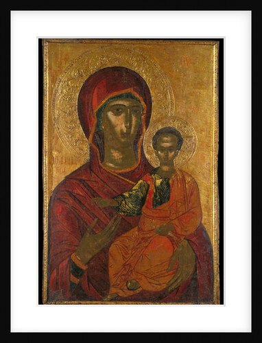 Iconostasis Icon from a Sanctuary Screen Depicting the Virgin Hodegetria by Greek School