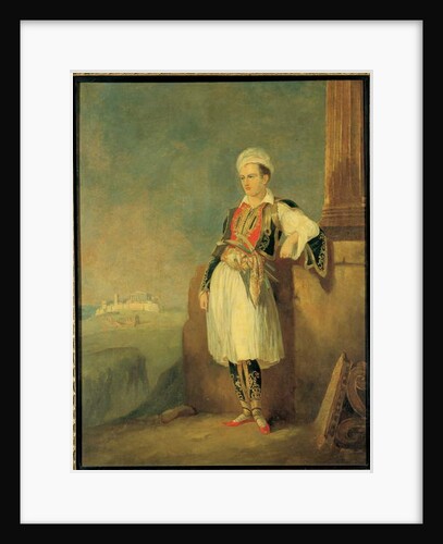 Portrait of the poet Lord George Noel Byron, 1830 by European School