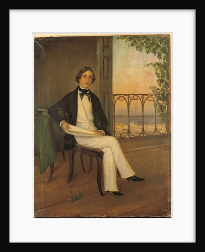 Youthful portrait of the young King Otto by Greek School