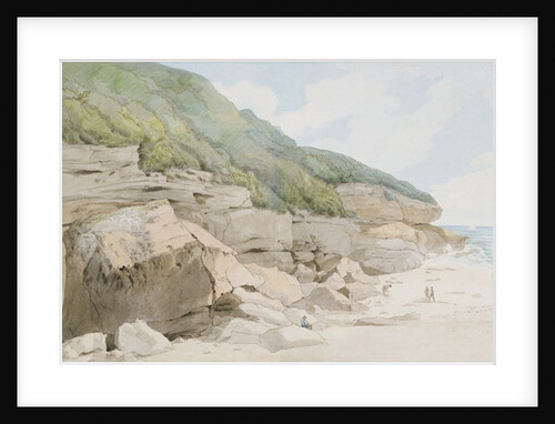 Beach Scene, Exmouth by Francis Towne