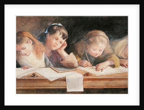 The Writing Lesson, 1880 by Louisa Anne Marchioness of Waterford