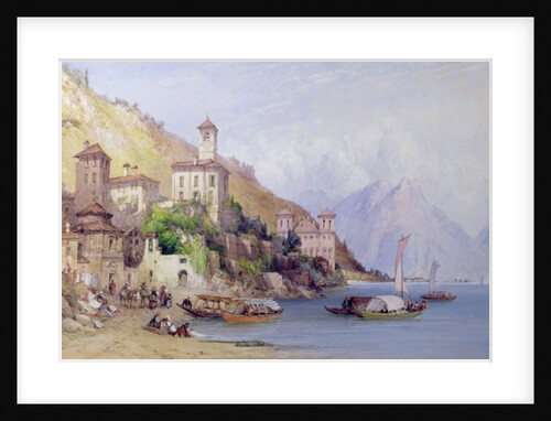 Gravedona, Lake Como, 1895 by William Callow