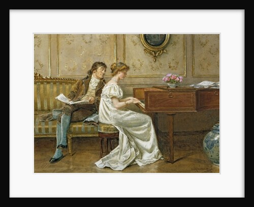 The New Spinet by George Goodwin Kilburne