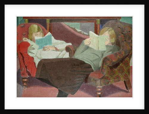 Two Girls Reading by Malcolm Drummond