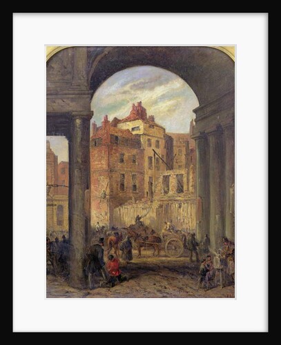 Foregate, Strand, Entrance to Boswell Court - demolished for the site of the New Law Courts, 1868 by Robert Thomas Landells