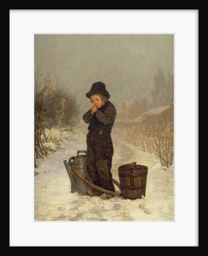 Warming His Hands, 1867 by Henry Bacon