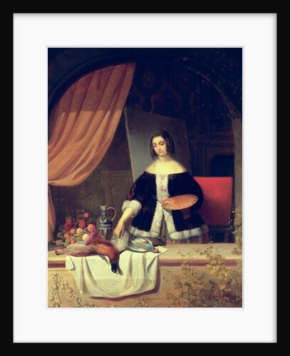 Arranging her Still Life, 1884 by Eduard Charlemont