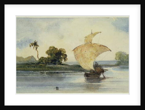 A Craft on an Indian River by George Chinnery