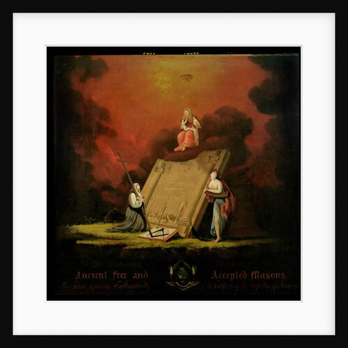 Allegorical Group with Masonic Symbolism, 1810 by English School