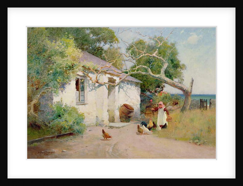 Feeding the Hens, 1894 by Arthur Claude Strachan