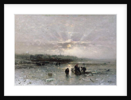 Ice Fishing by Ludwig Munthe
