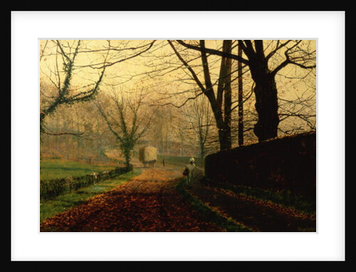 Autumn Sunshine, Stapleton Park near Pontefract by John Atkinson Grimshaw