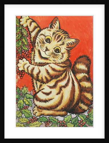 Christmas Cat by Louis Wain