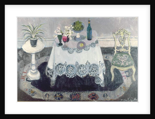 Grey and White Interior by Anne Redpath