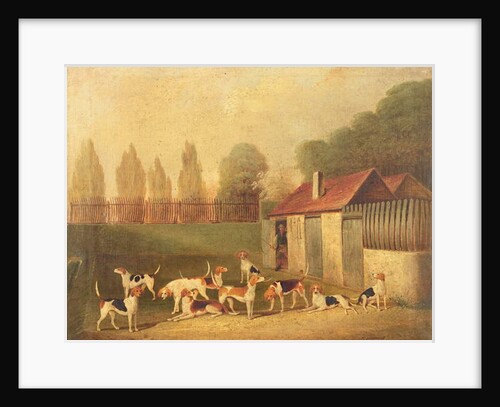 Foxhounds in a Kennelyard by Thomas Henwood
