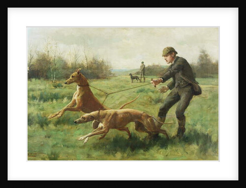 Exercising Greyhounds by George Goodwin Kilburne